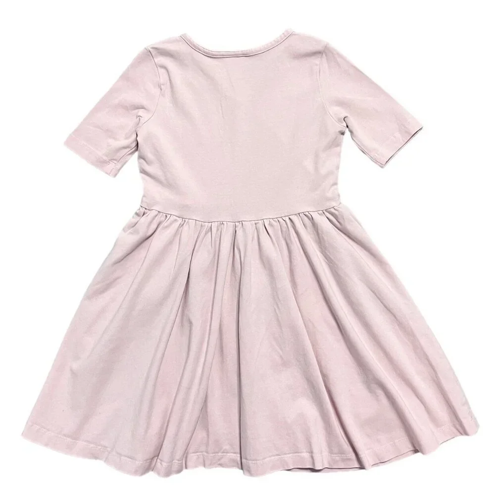 Hanna Andersson Sz 100 (4) Pink Wrap Twirl Dress